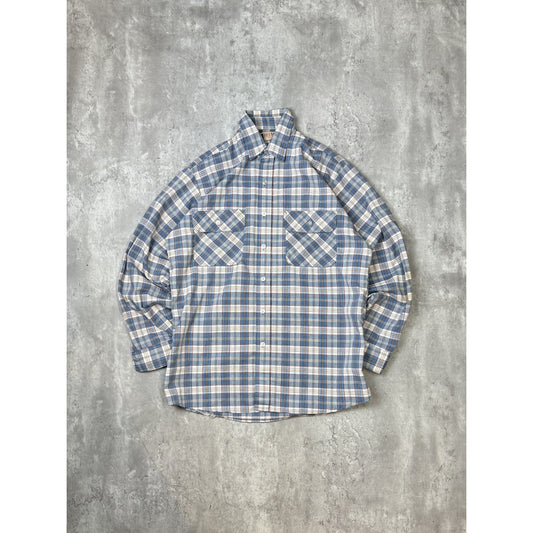 Vintage 80s/90s Big Mac Plaid Print Long Sleeve Button Up Shirt Size Medium