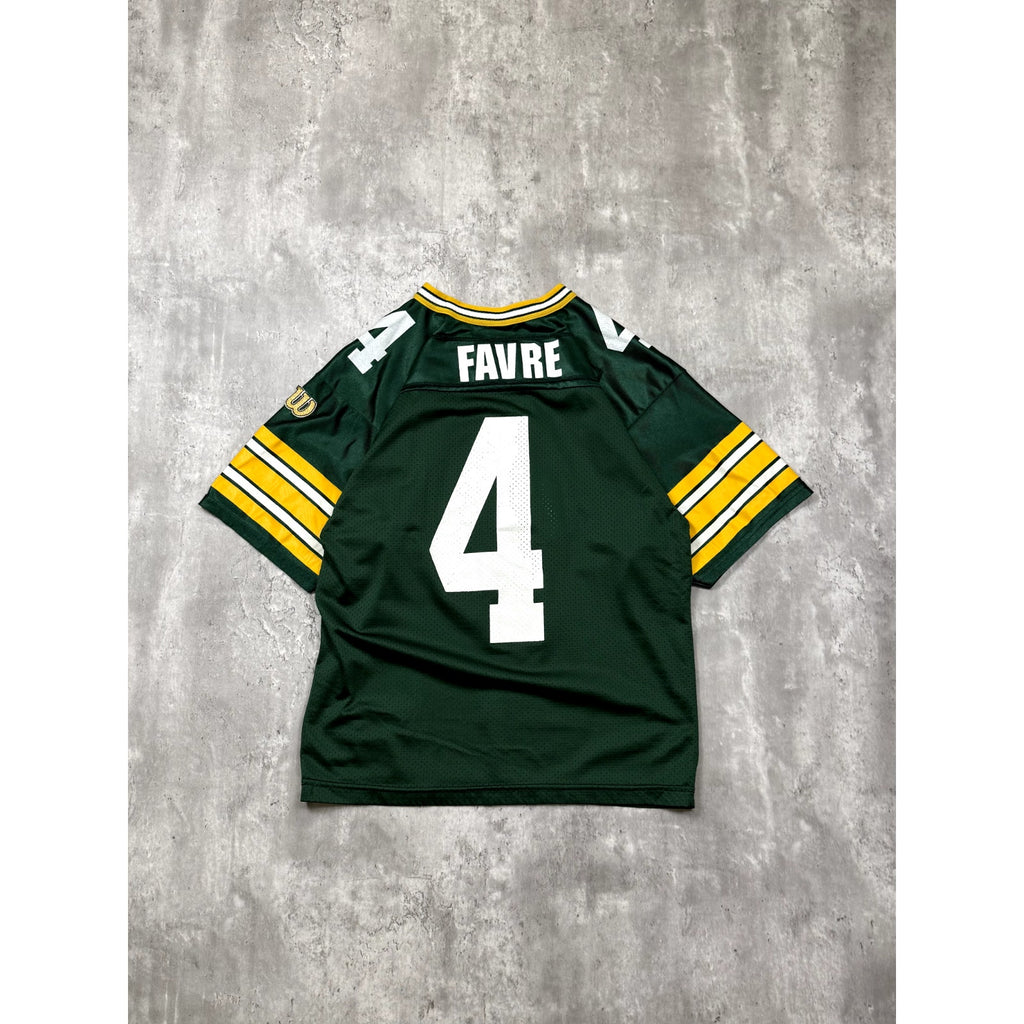 Vintage Brett Favre #4 Green Bay Packers NFL Football Jersey Size Large YOUTH