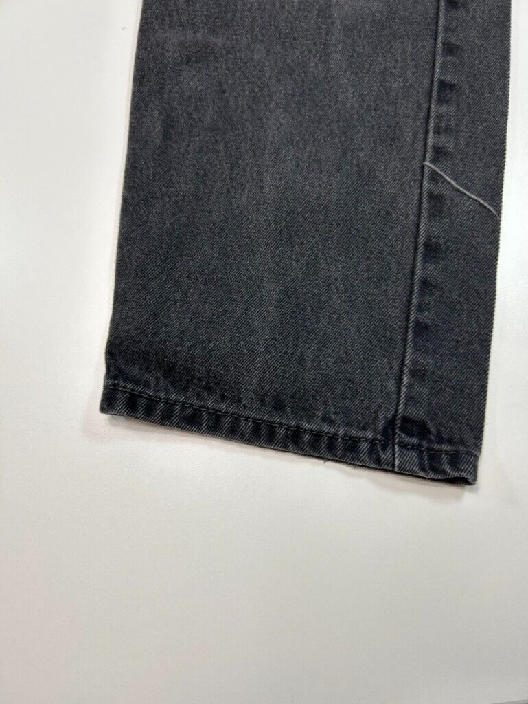 Levis 505 Red Tab Black Denim Pants Size 35