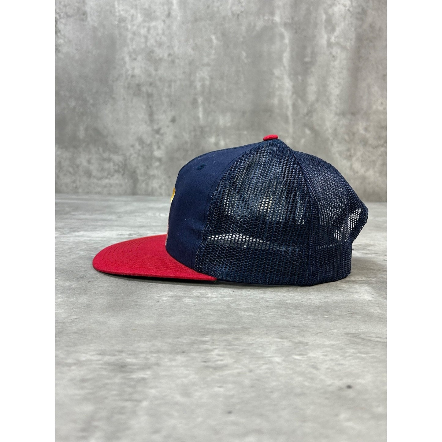 Vintage 80s California Angels MLB Embroidered Logo Trucker Snapback Hat OSFA