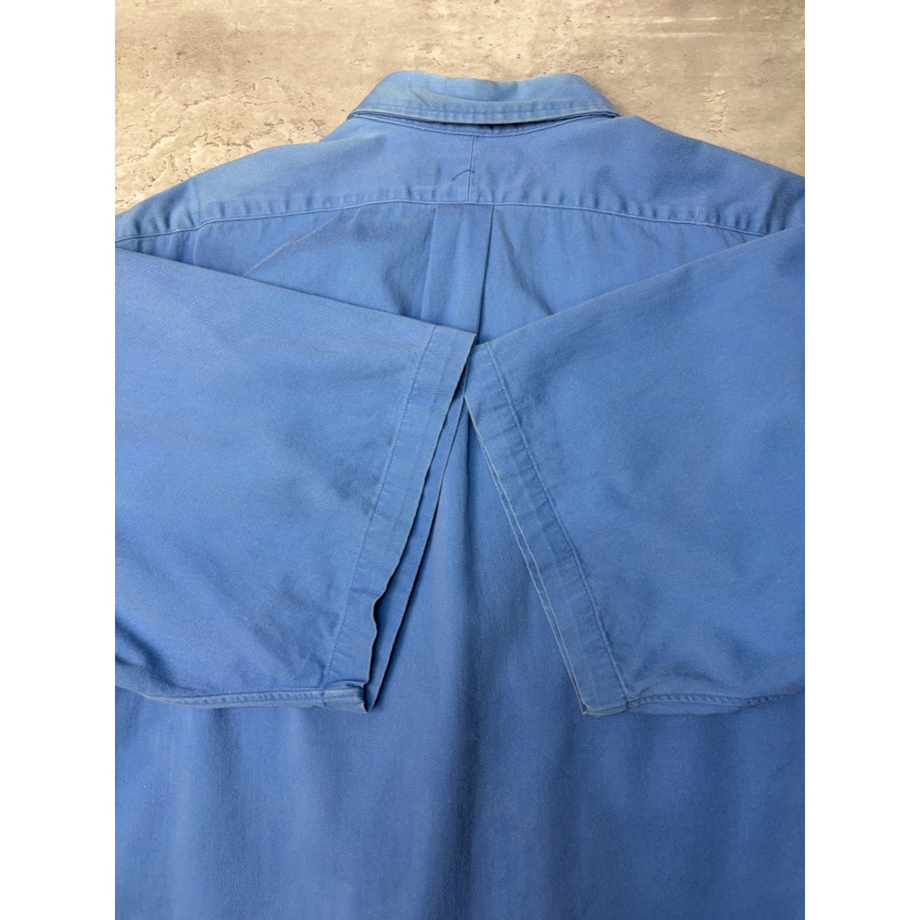 Vintage Polo Ralph Lauren Embroidered Pony Cropped Button Up Shirt Size 2XL