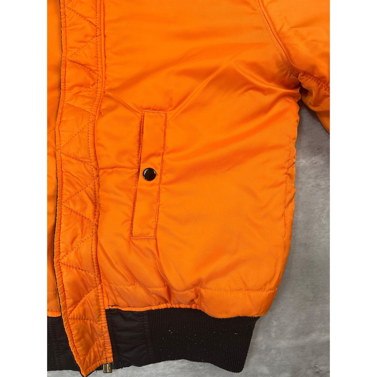 Vintage 90s Military MA-1 Reversible Flight Bomber Jacket Size Small