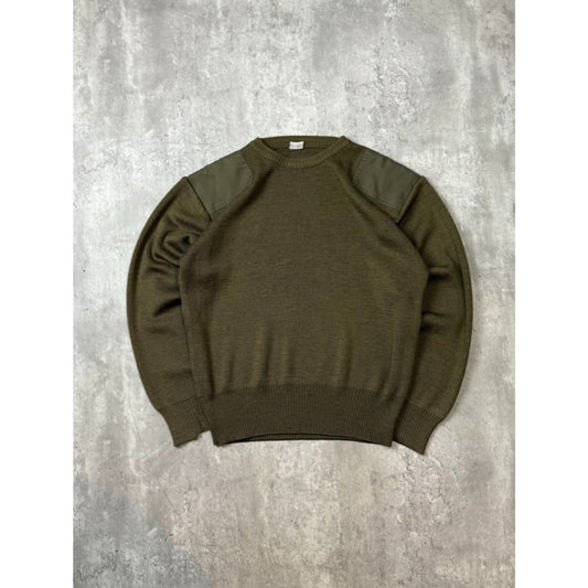 Vintage 80s/90s US Military Pullover Knit Sweater Size XL Green