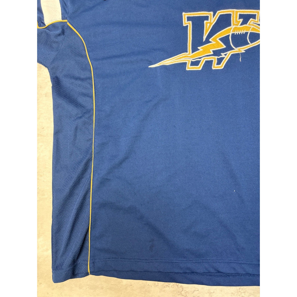 Vintage Winnipeg Blue Bombers CFL Stitched Logo Football Jersey Size XL