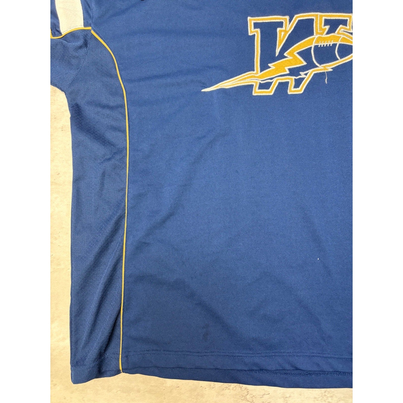Vintage Winnipeg Blue Bombers CFL Stitched Logo Football Jersey Size XL