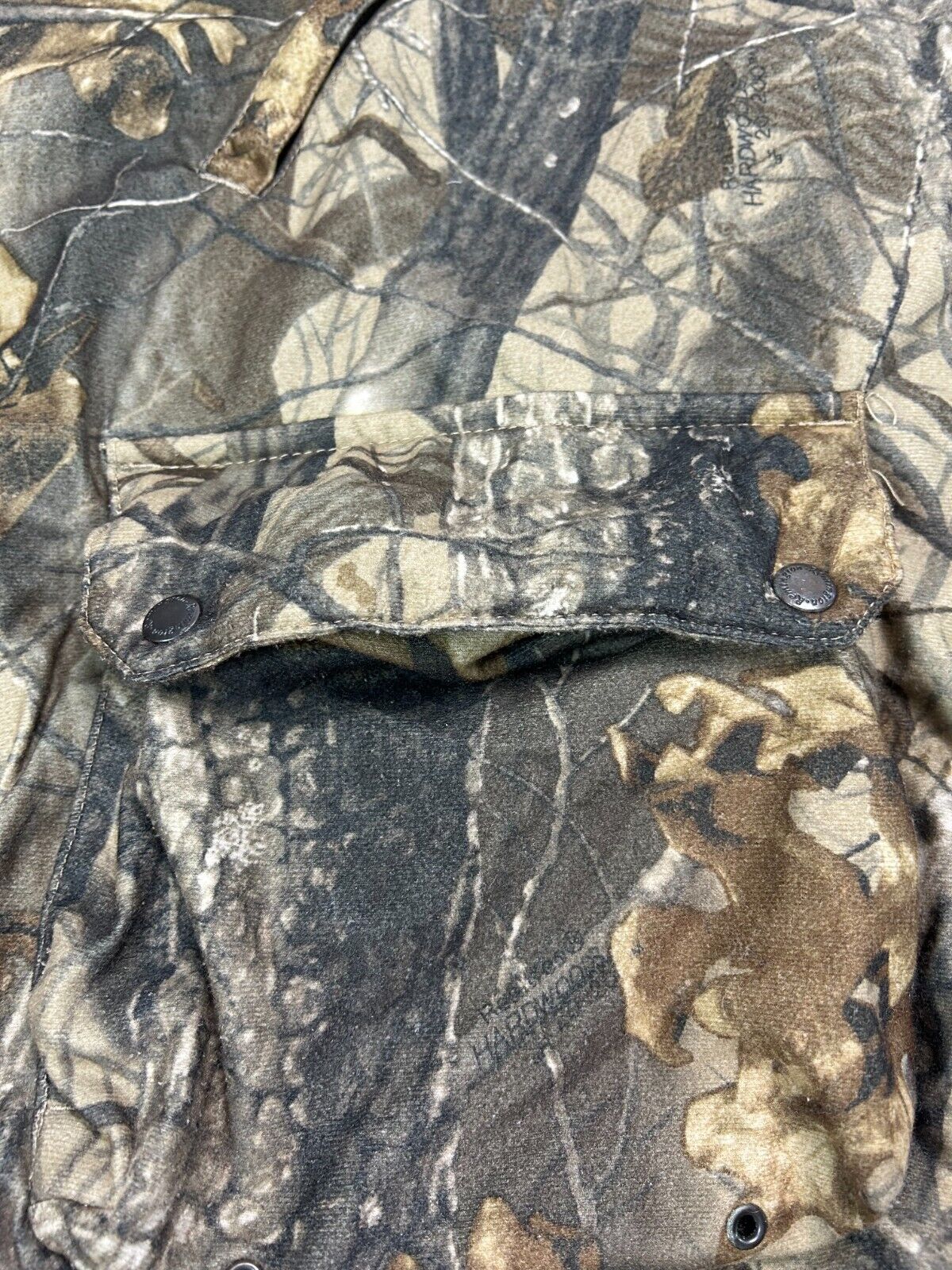 Vintage Remington Real Tree Hard Woods Camo Full Zip Hunting Jacket Size Medium