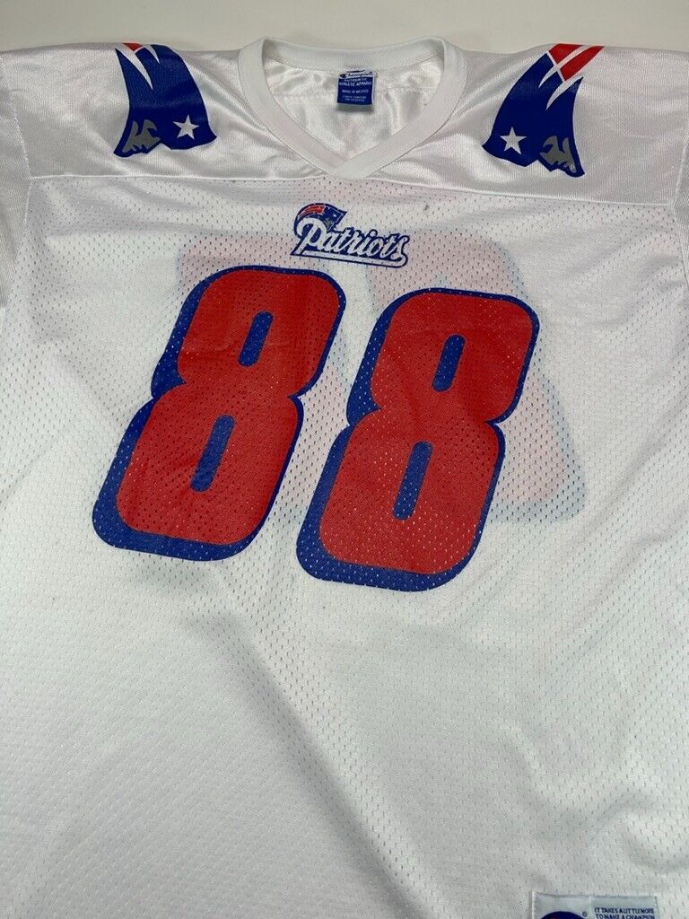 Vintage 90s Terry Glenn #88 New England Patriots NFL Football Jersey Size Large