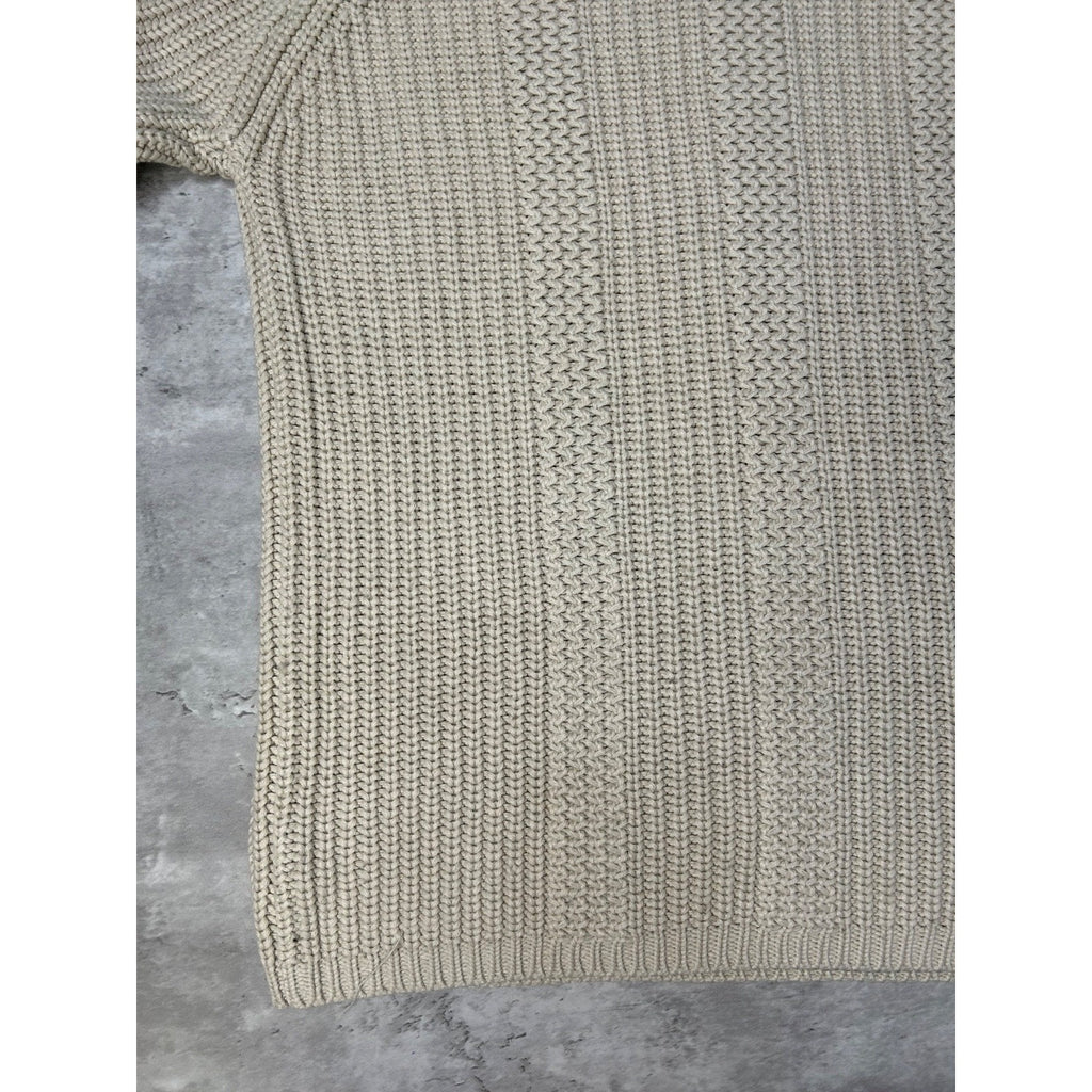 Vintage Y2K Point Zero Cable Knit Pullover Turtle Neck Sweater Size Large