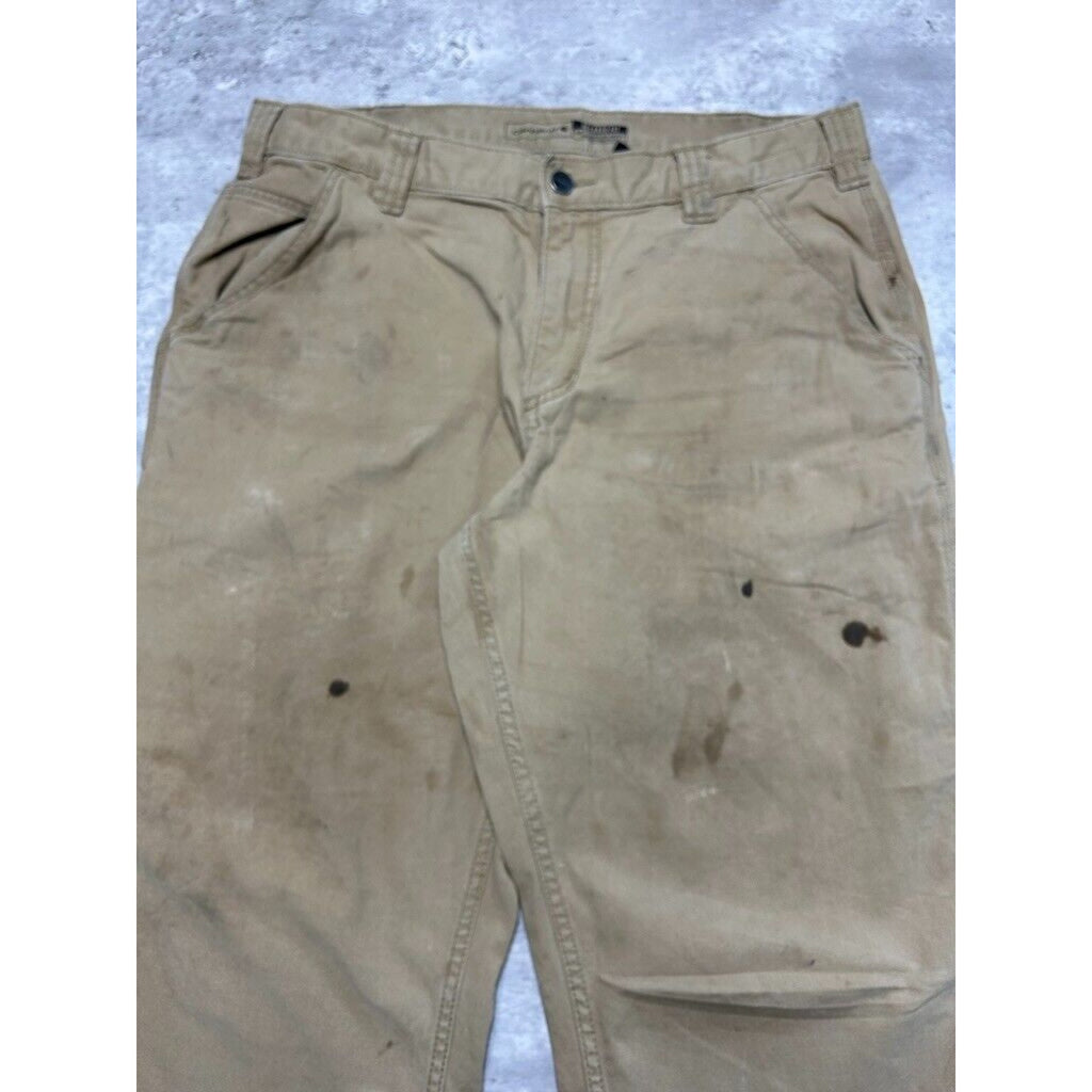 Carhartt Relaxed Fit Canvas Workwear Five Pocket Pants Size 34