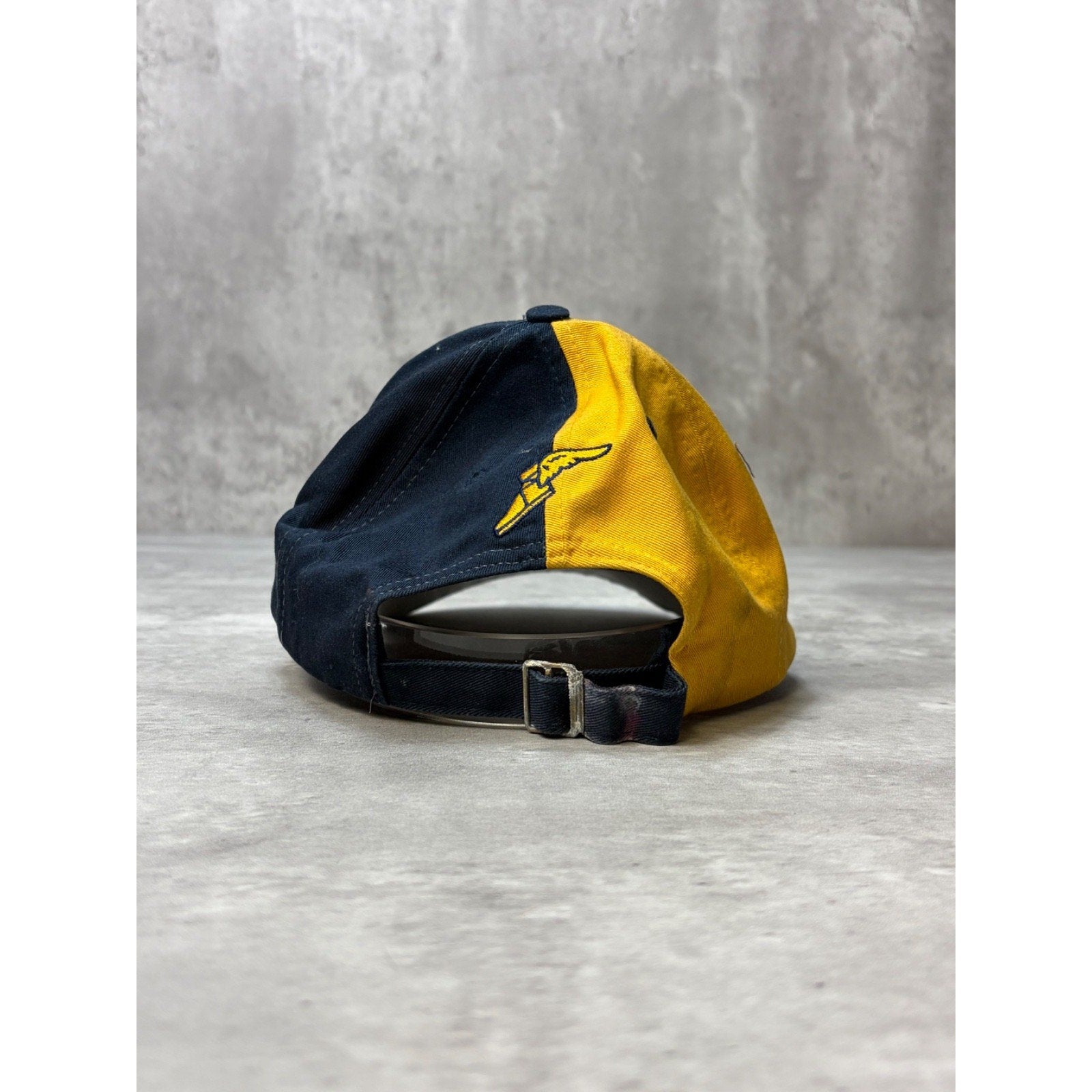 Vintage Goodyear Racing Embroidered Spellout Logo Nascar Strapback Hat OSFA