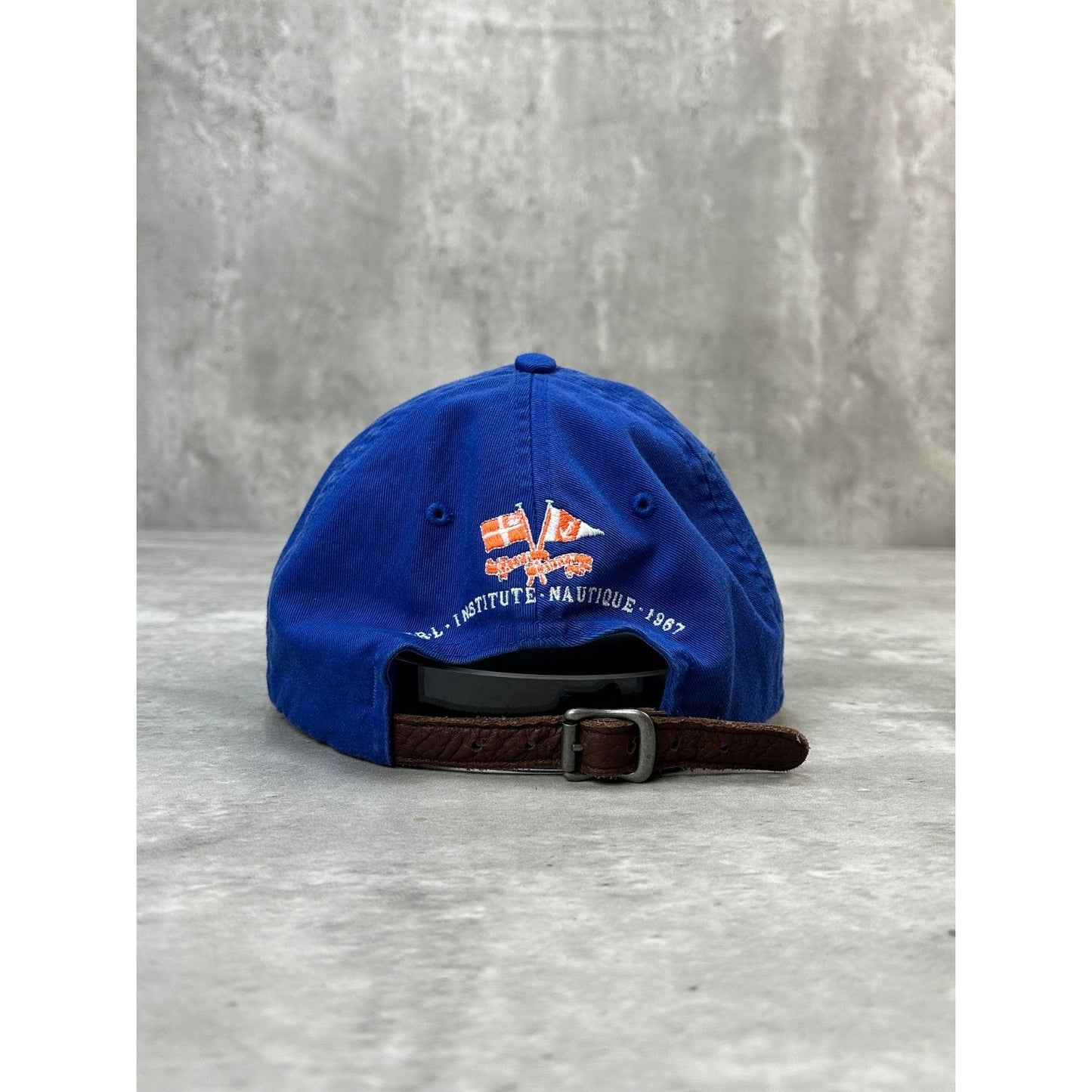 Vintage Polo Ralph Lauren Institute Nautique Embroidered Crest Stapback Hat OSFA