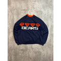 Vintage 80s Chicago Bears NFL Knit Spellout Graphic Football Sweatshirt Size XL