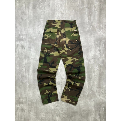Vintage 1980s Dee Cee BRand Woodland BDU Camo Hunting Pants Size 31