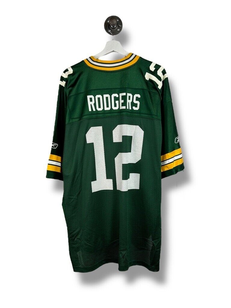 Aaron Rodgers #12 Green Bay Packers NFL Reebok Football Jersey Size XL Green