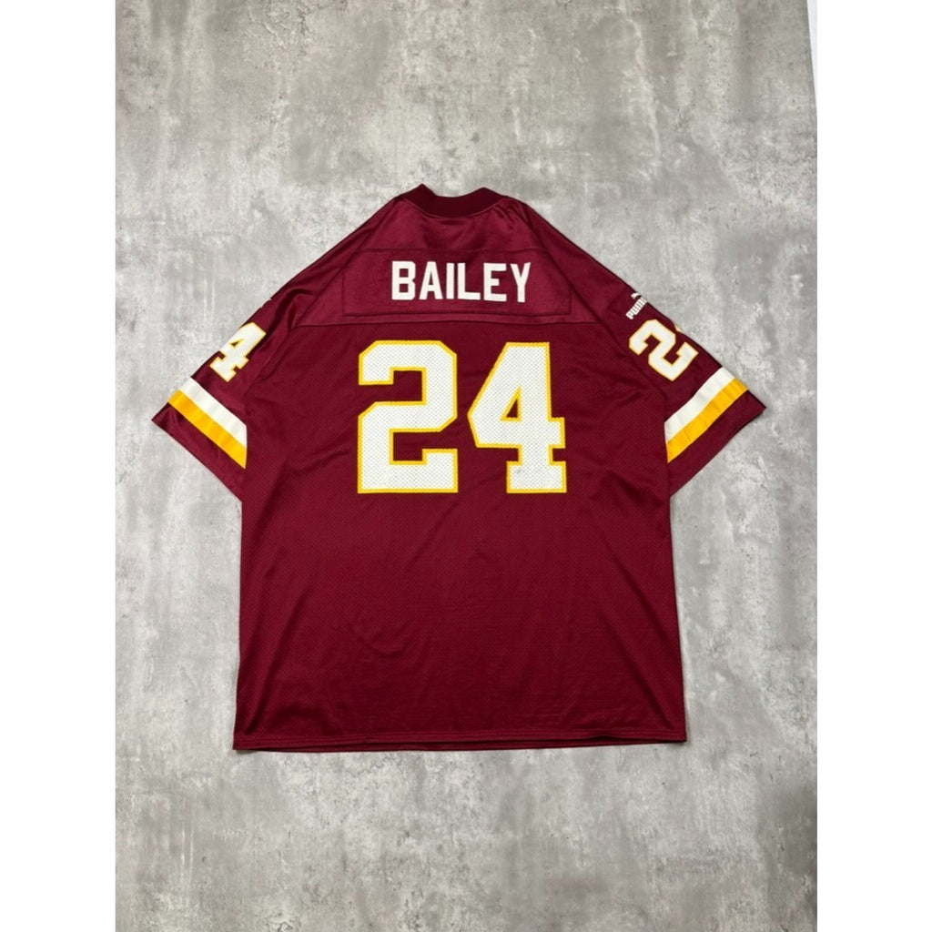 Vintage Champ Bailey #24 Washington Redskins NFL Puma Football Jersey Size XL