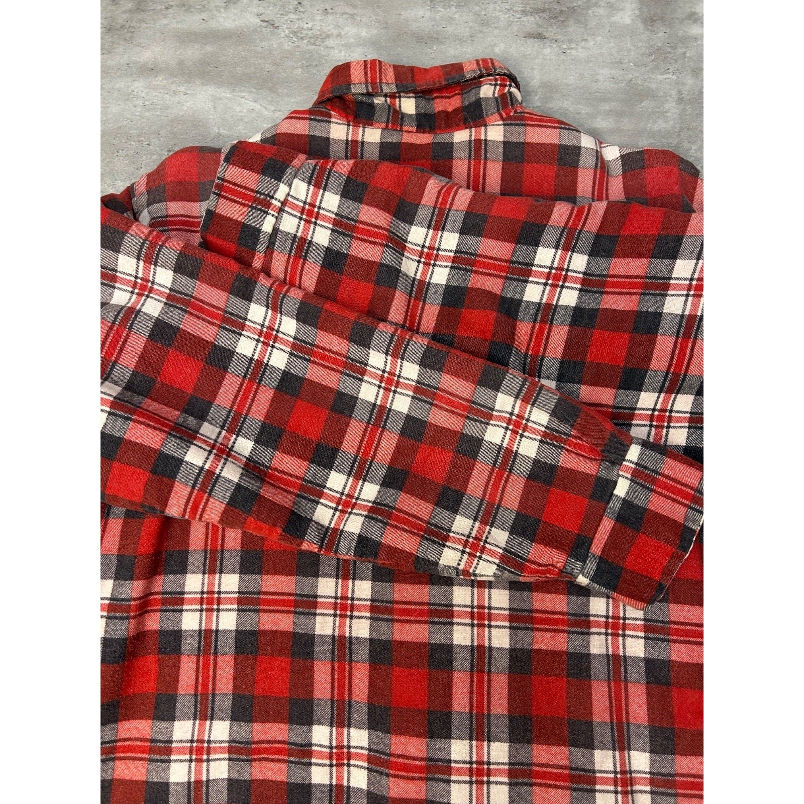 Vintage 80s/90s Woodsman Plaid Insulated Double Pocket Jacket Size XL