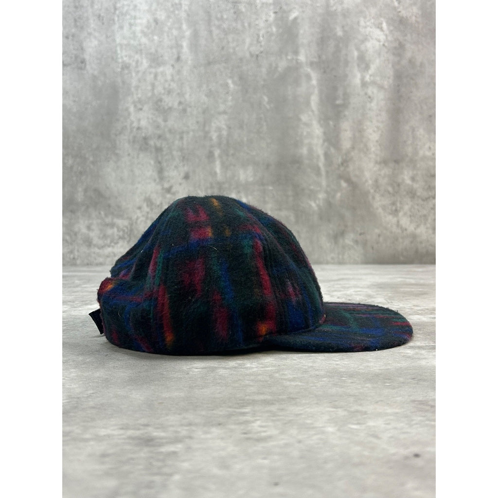Vintage 90s Nike F.I.T Abstract Fleece Running Strapback Hat OSFA