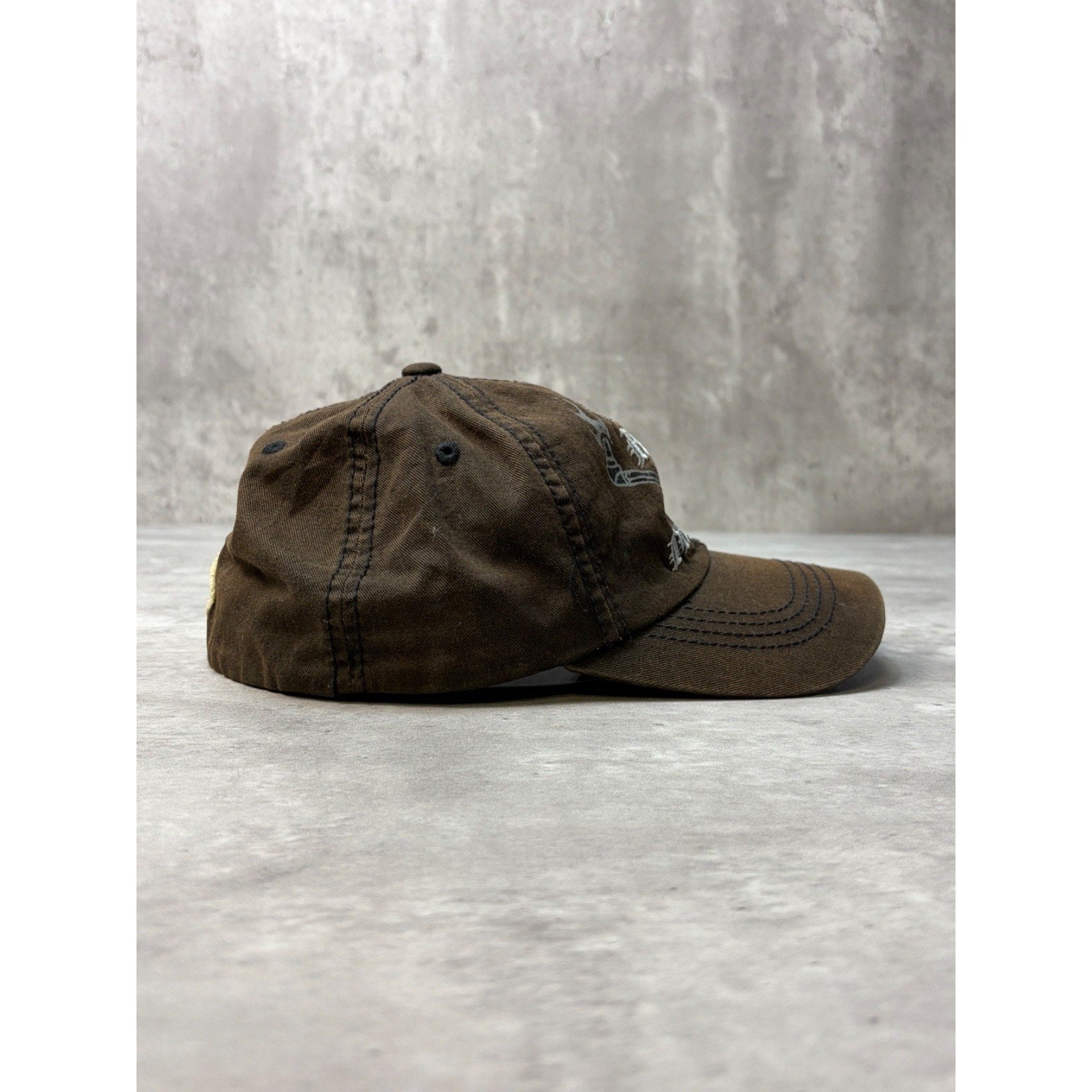Vintage 2000s Harley Davidson Motors Embroidered Spellout Snapback Hat OSFA