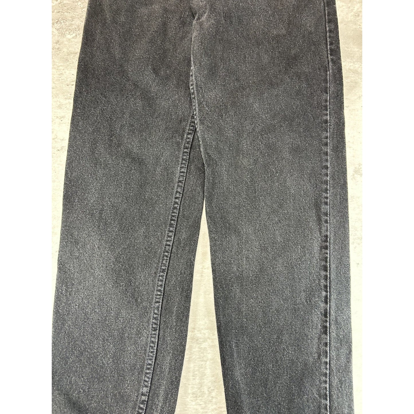 Vintage 90s Levis White Tab Relaxed Fit Straight Leg Black Denim Pants Size 29