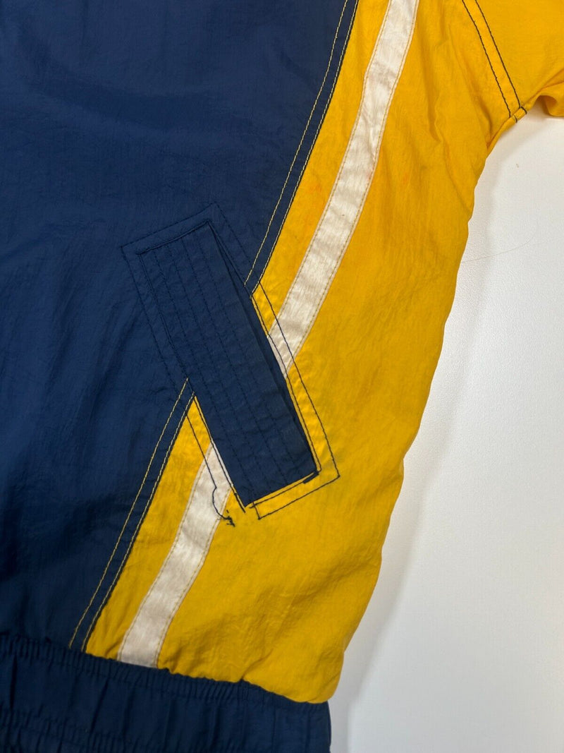 Vintage 90s Michigan Wolverines NCAA Starter Nylon Windbreaker Jacket Sz Medium