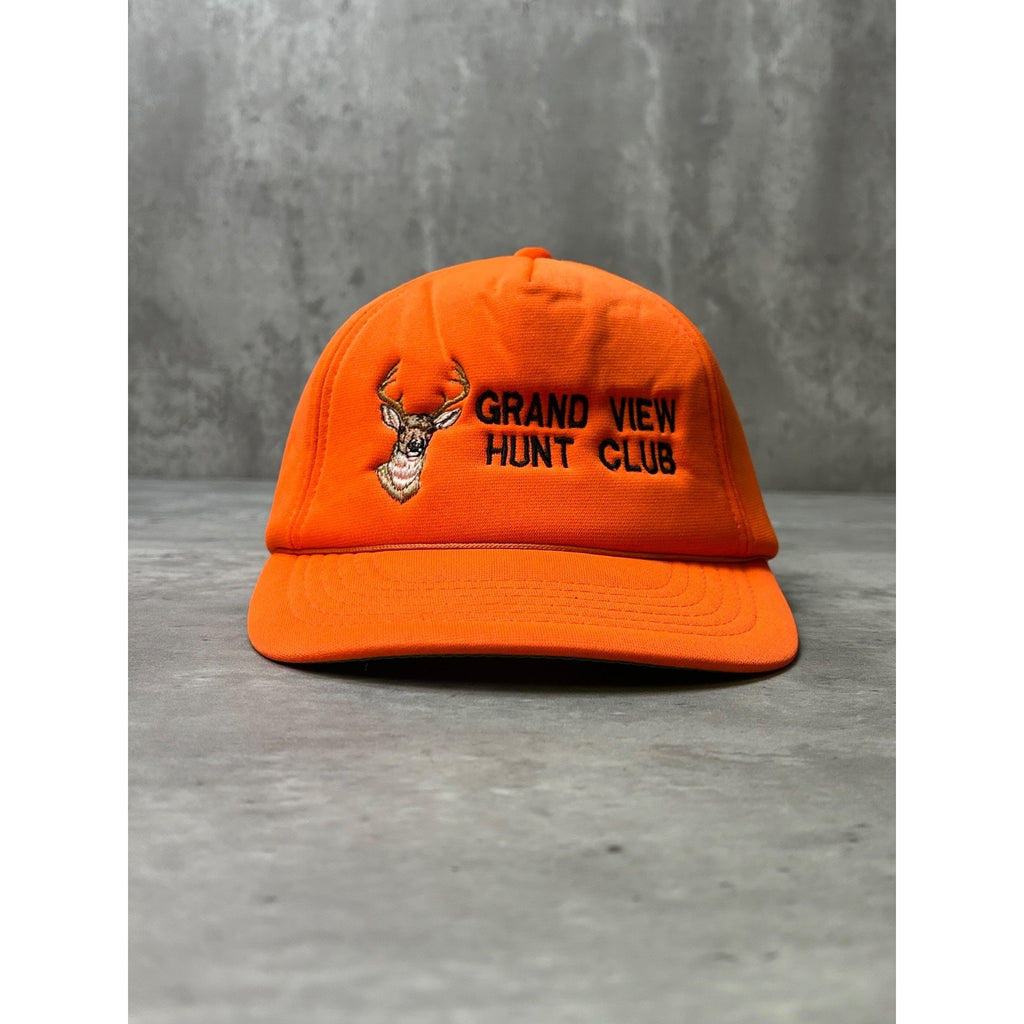 Vintage 80s Grand View Hunt Club Embroidered Deer Snapback Hat OSFA