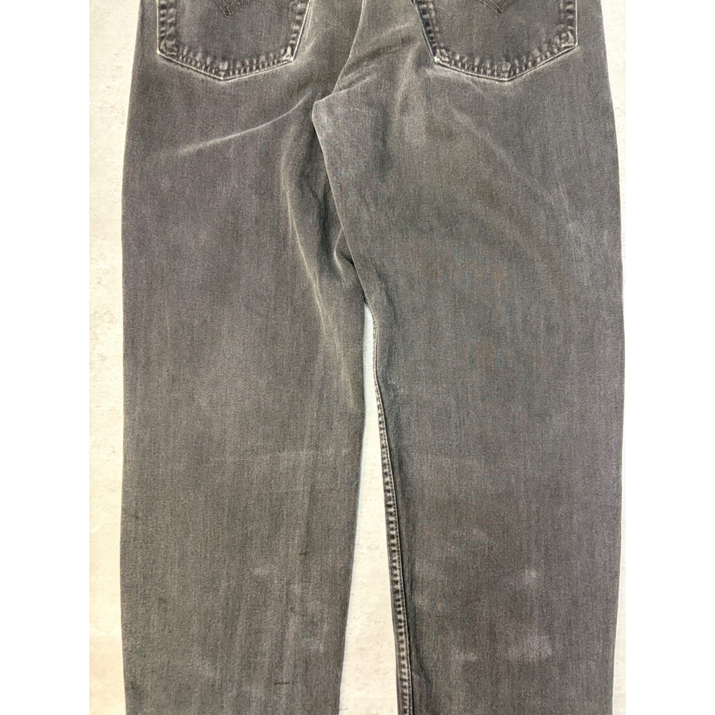 Vintage Levis 550 Red Tab Relaxed Fit Black Wash Denim Pants Size 36