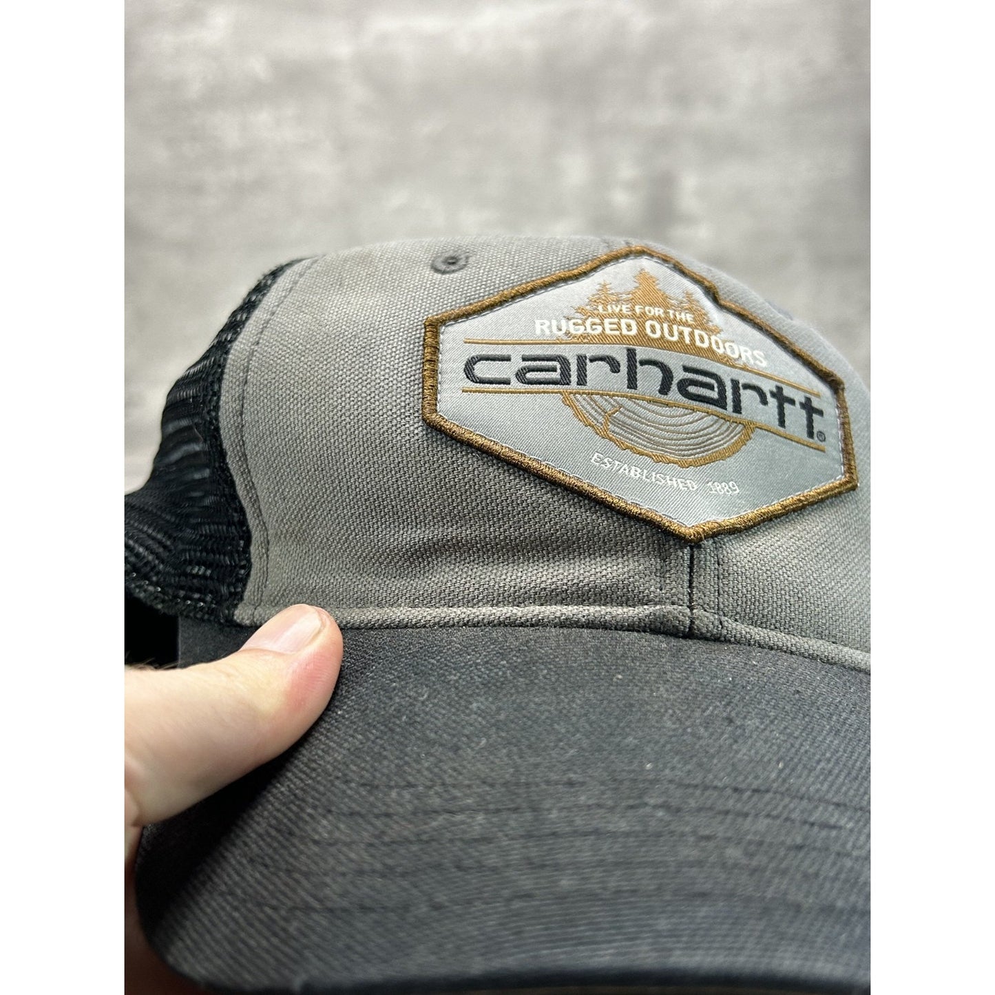 Carhartt Outdoors Embroidered Patch Workwear Trucker Snapback Hat OSFA