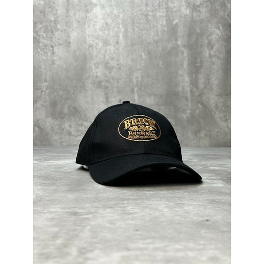 Vintage Brick Brewery Embroidered Spellout Beer Promo Strapback Hat OSFA