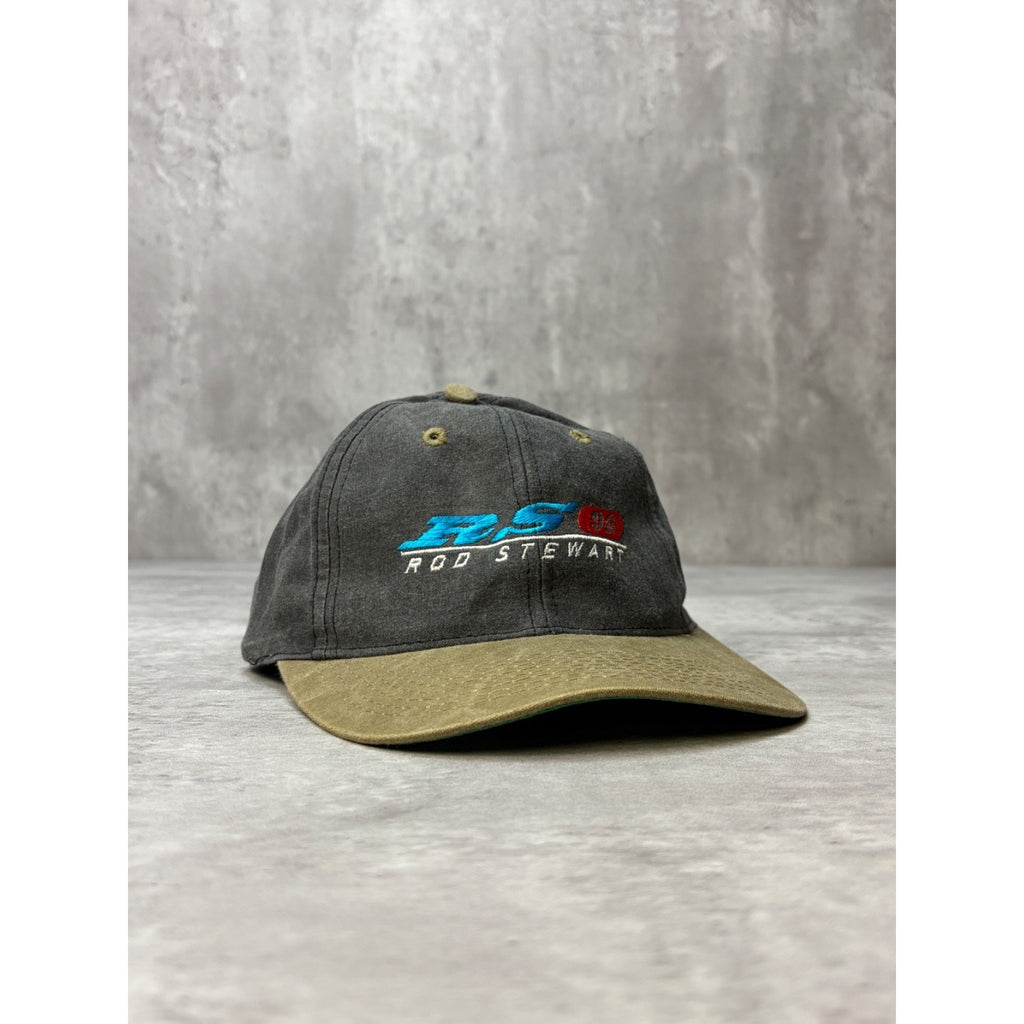 Vintage 1996 Rod Stewart Music Embroidered Logo Snapback Hat OSFA