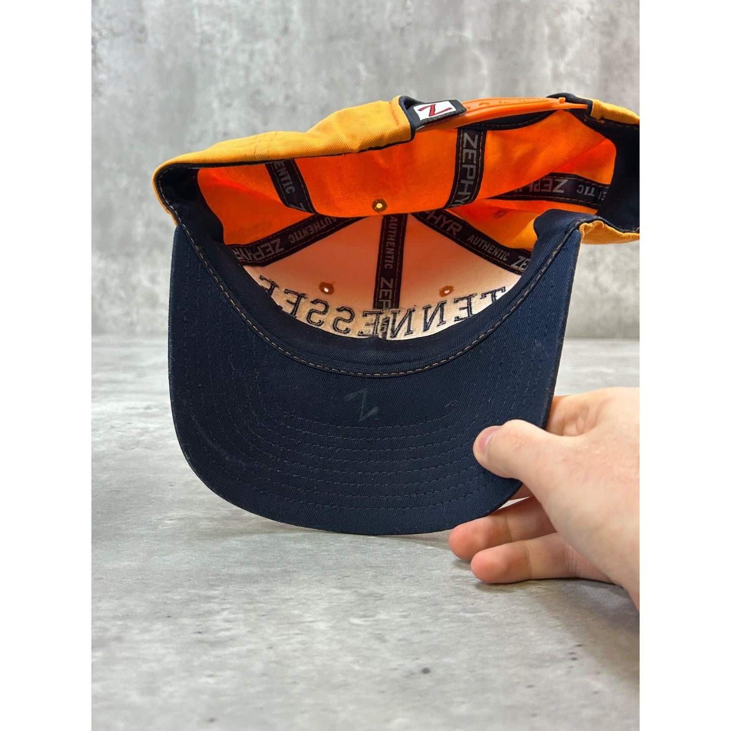 Vintage Tennessee Volunteers NCAA Embroidered Spellout Snapback Hat OSFA