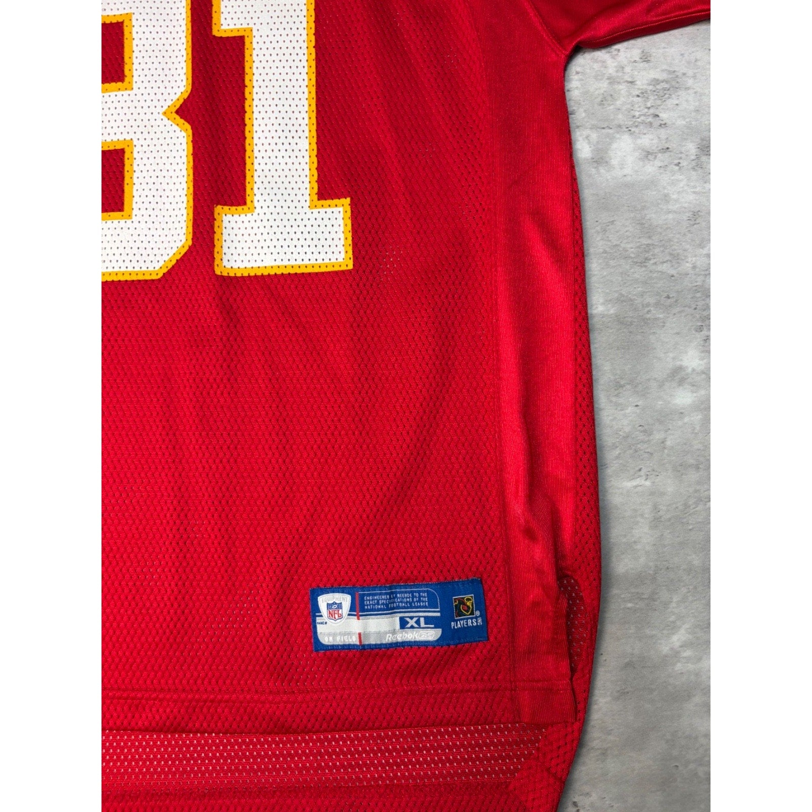 Vintage Priest Holmes #31 Kansas City Chiefs NFL Reebok Jersey Size XL YOUTH