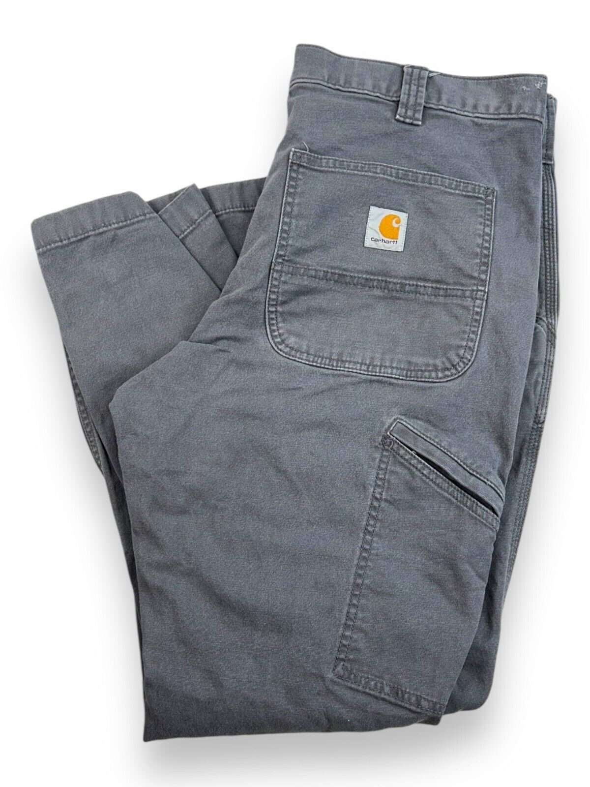 Carhartt Relaxed Fit Canvas Workwear Five Pocket Pants Size 34 Gray