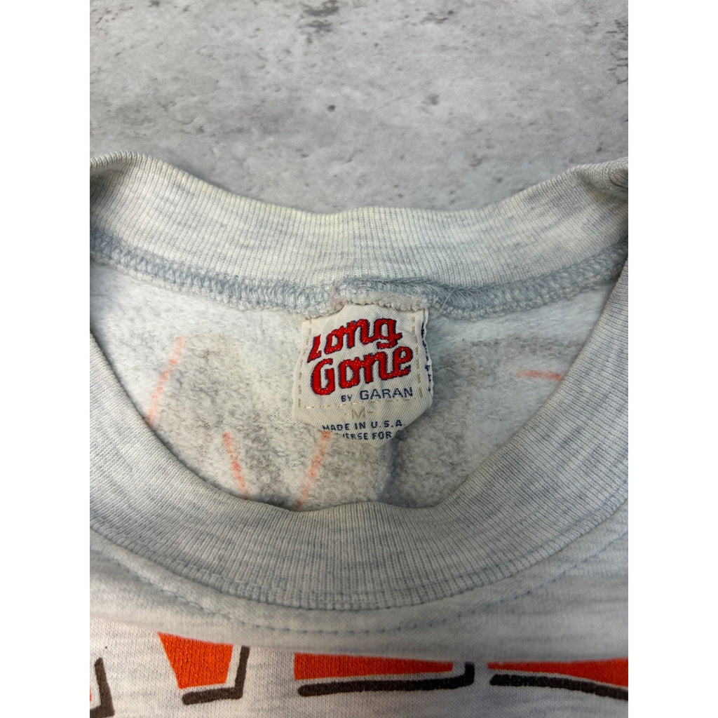 Vintage 1990 Cleveland Browns NFL AOP Spellout Graphic Sweatshirt Size Medium