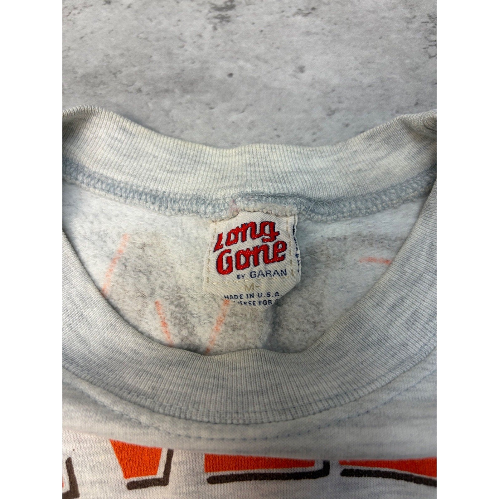 Vintage 1990 Cleveland Browns NFL AOP Spellout Graphic Sweatshirt Size Medium