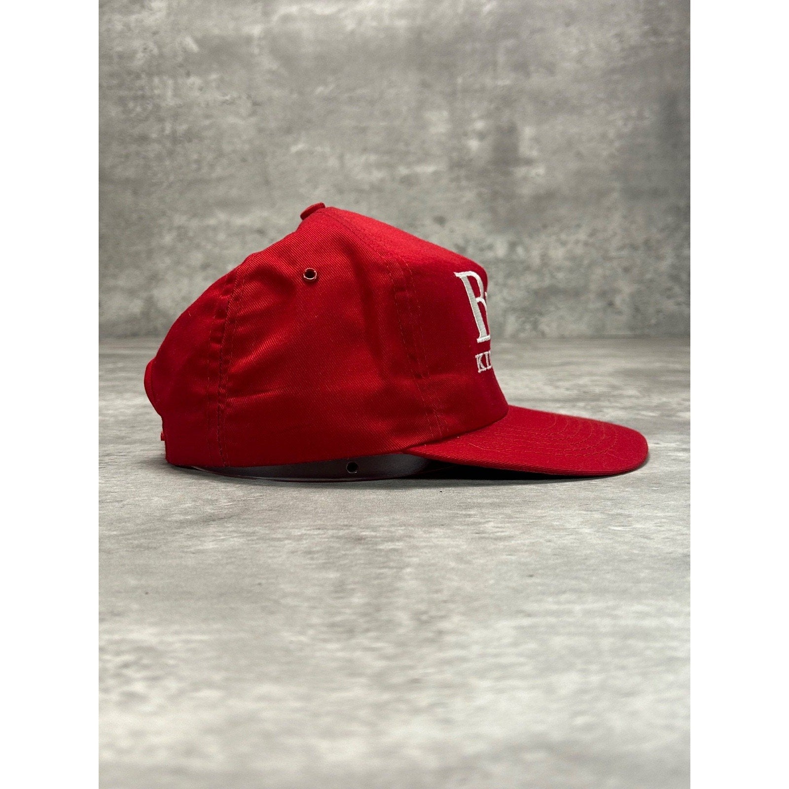 Vintage 80s Budweiser King Of Beers Embroidered Trucker Snapback Hat OSFA