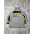VTG Y2K Southpole Embroidered Spellout Two Tone 1/4 Zip Sweatshirt Size Large