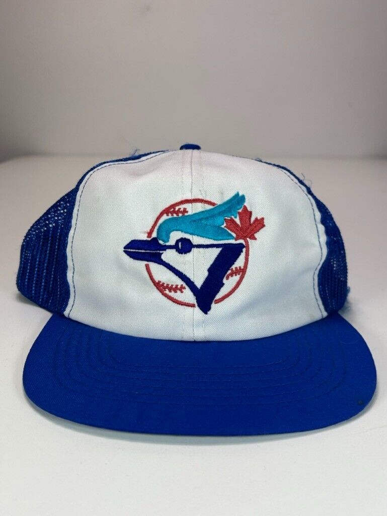 Vintage 90s Toronto Blue Jays MLB Embroidered Patch Snapback Hat OSFA