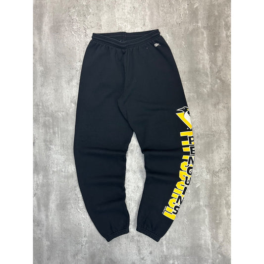 Vintage 1994 Pittsburgh Penguins NHL Spellout Graphic Sweat Pants Size Medium