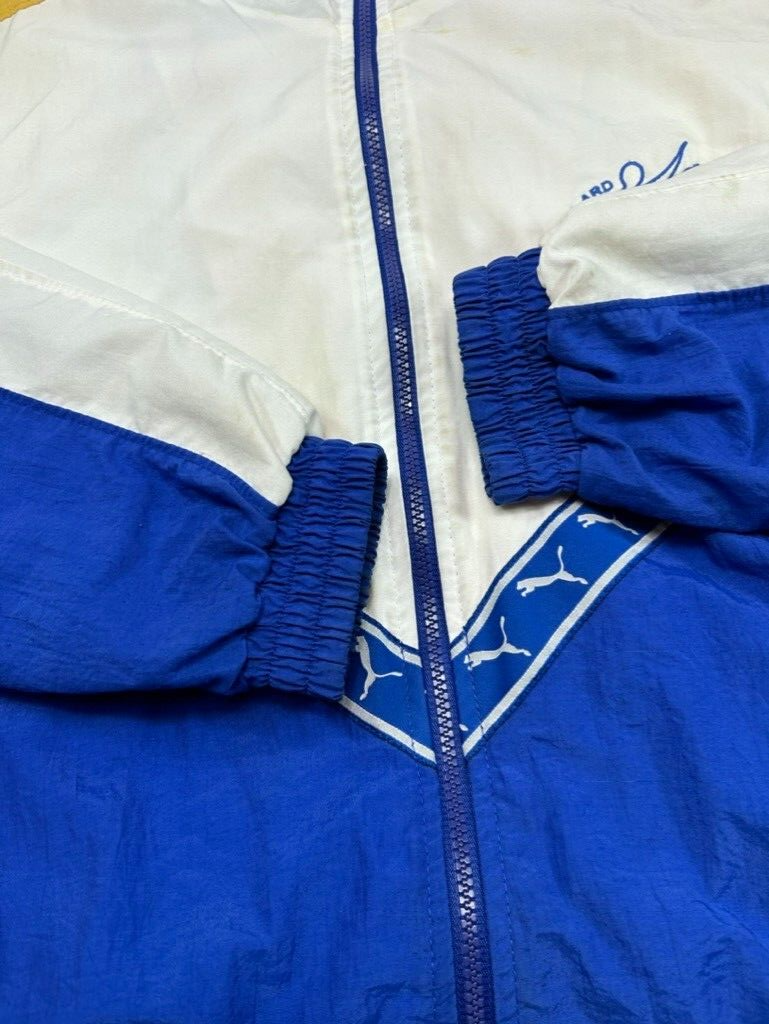 Vintage 90s Puma Dollard Soccer Nylon Windbreaker Jacket Size Large