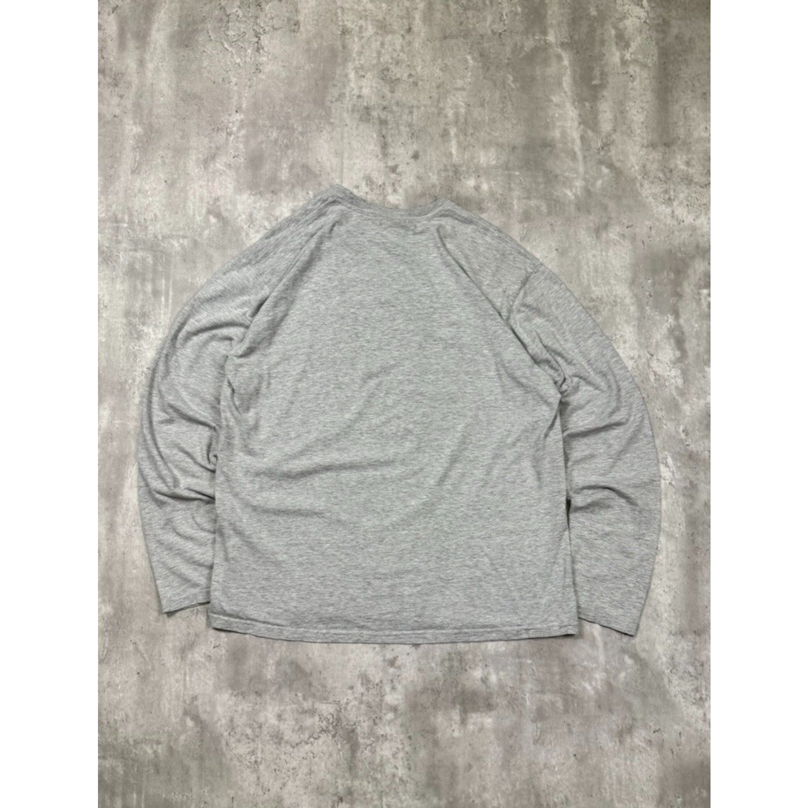 Vintage Nike Embroidered Mini Swoosh Long Sleeve Gray T-Shirt Size XL