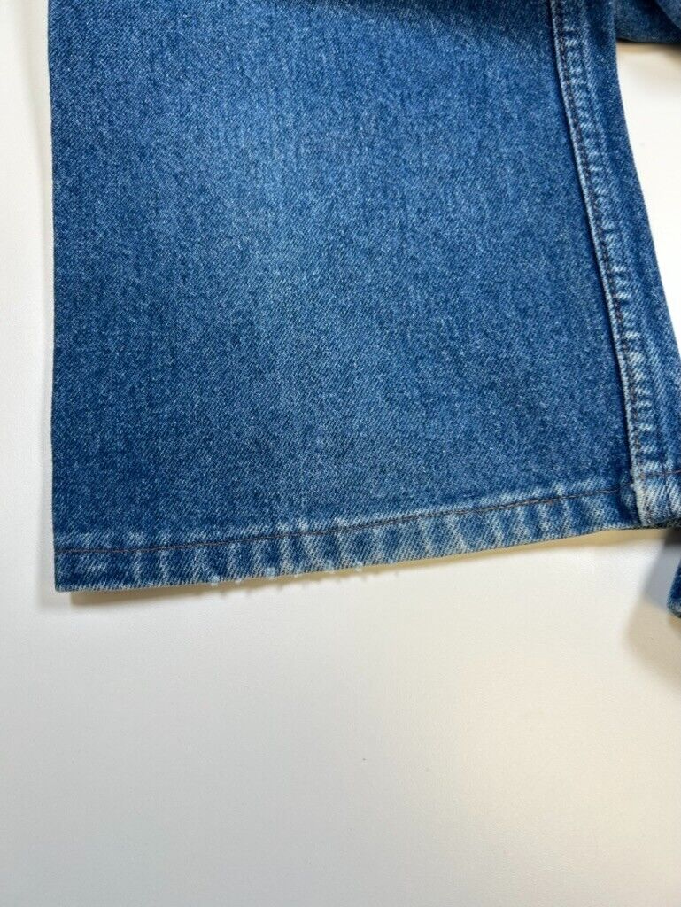 Vintage 90s Levi's Orange Tab Straight Fit Dark Wash Denim Pants Size 42W