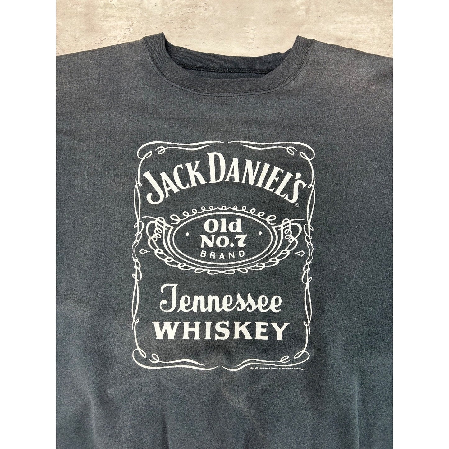 Vintage 1998 Jack Daniels Whiskey Classic Graphic Sweatshirt Size 2XL Black