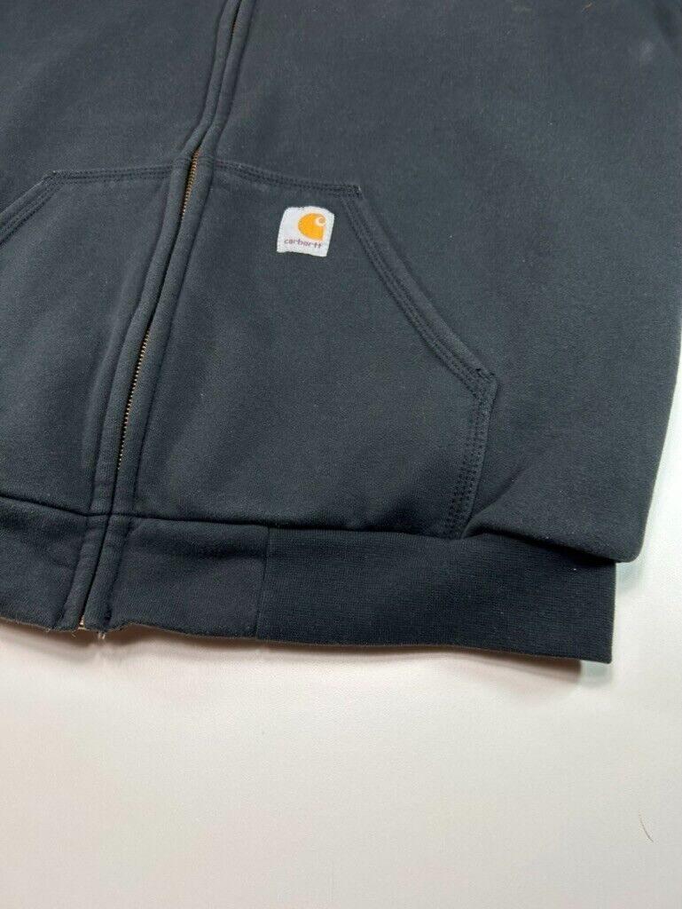 Vintage Carhartt Insulated Heavyweight Full Zip Hooded Sweatshirt Size Medium