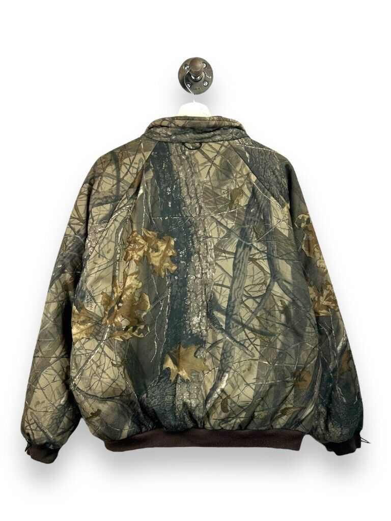 Vintage 90s Remington Real Tree Hardwoods Camo Reversible Bomber Jacket Medium