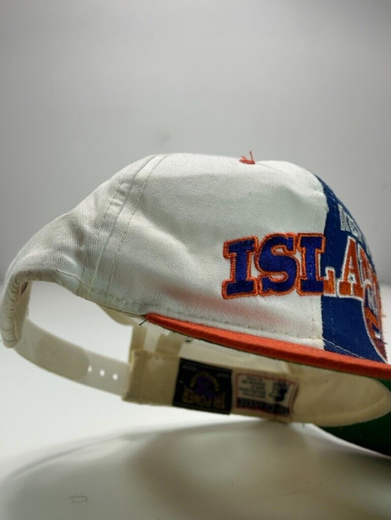 VTG 90s New York Islanders NHL Embroidered Starter Tri-Power Snapback Hat OSFA