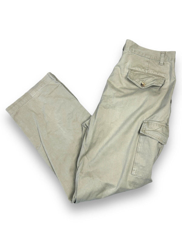 Vintage Eddie Bauer Khaki Cargo Pants Size 34W