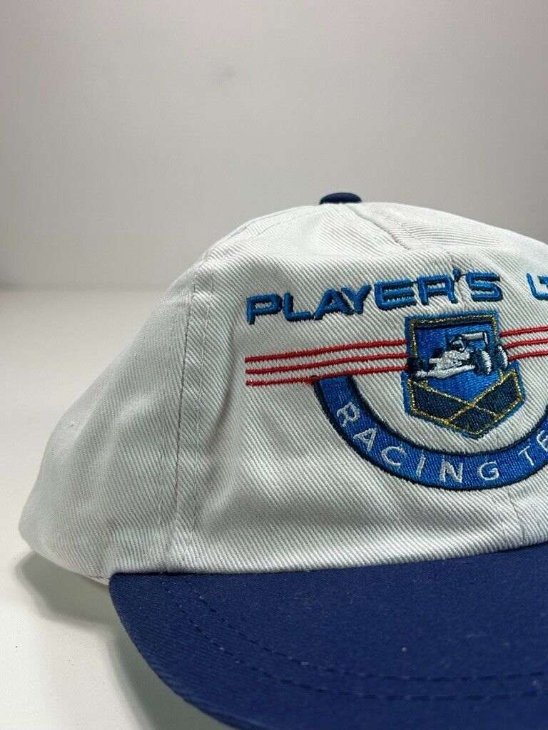 Vintage Players Racing Team Embroidered Spellout Strap back Hat OSFA