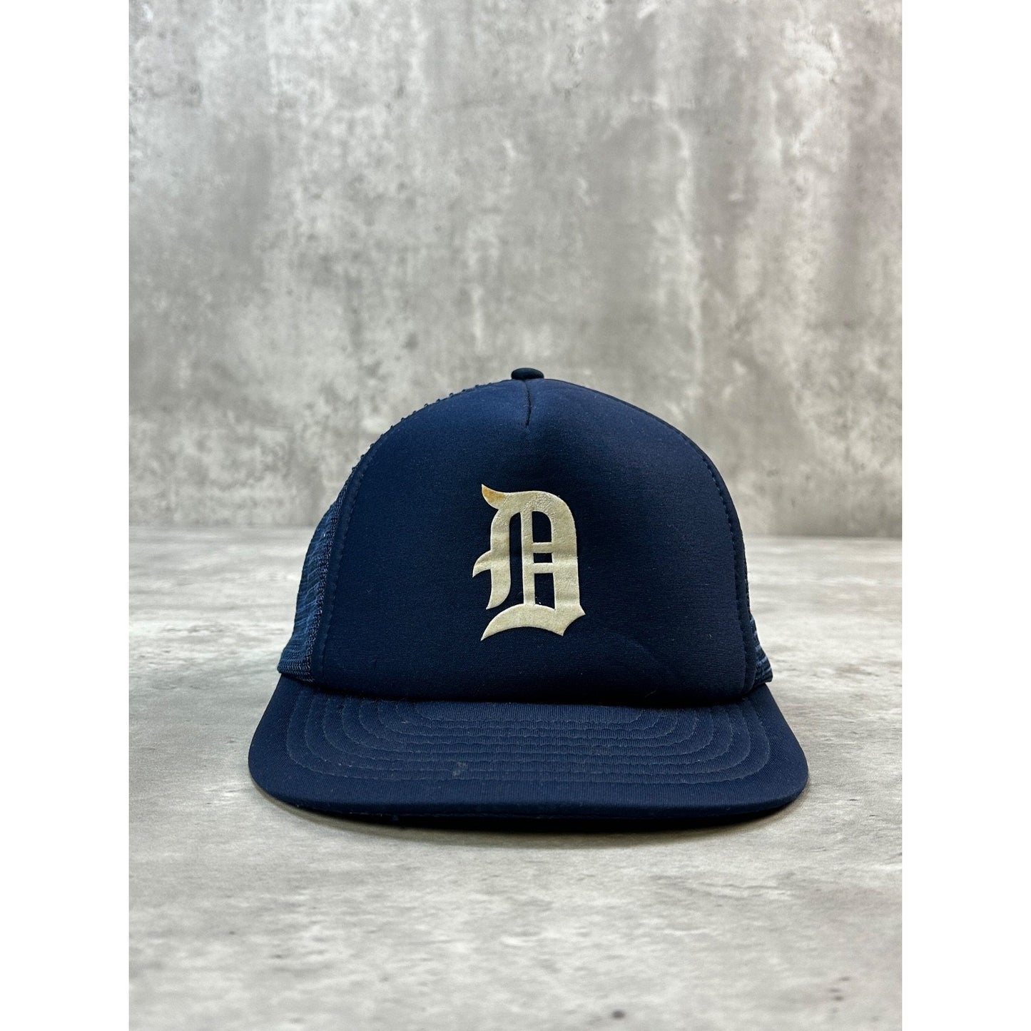 Vintage 80s/90s Detroit Tigers MLB Graphic Logo Trucker Snapback Hat OSFA