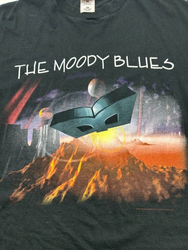 Vintage 1996 The Moody Blues Summer Tour Rock Music Graphic T-Shirt Sz XL 90s