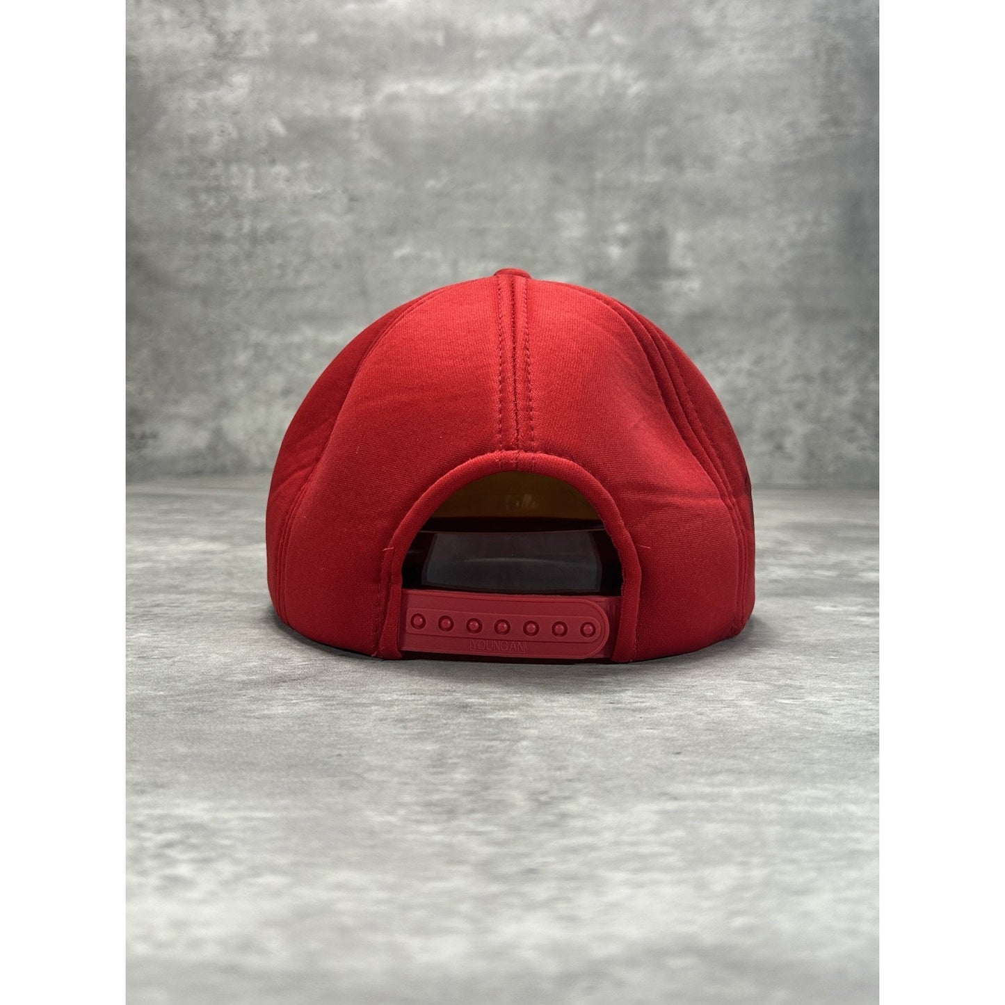Vintage 90s Snap On Spellout Graphic Foam Two Tone Snapback Hat OSFA